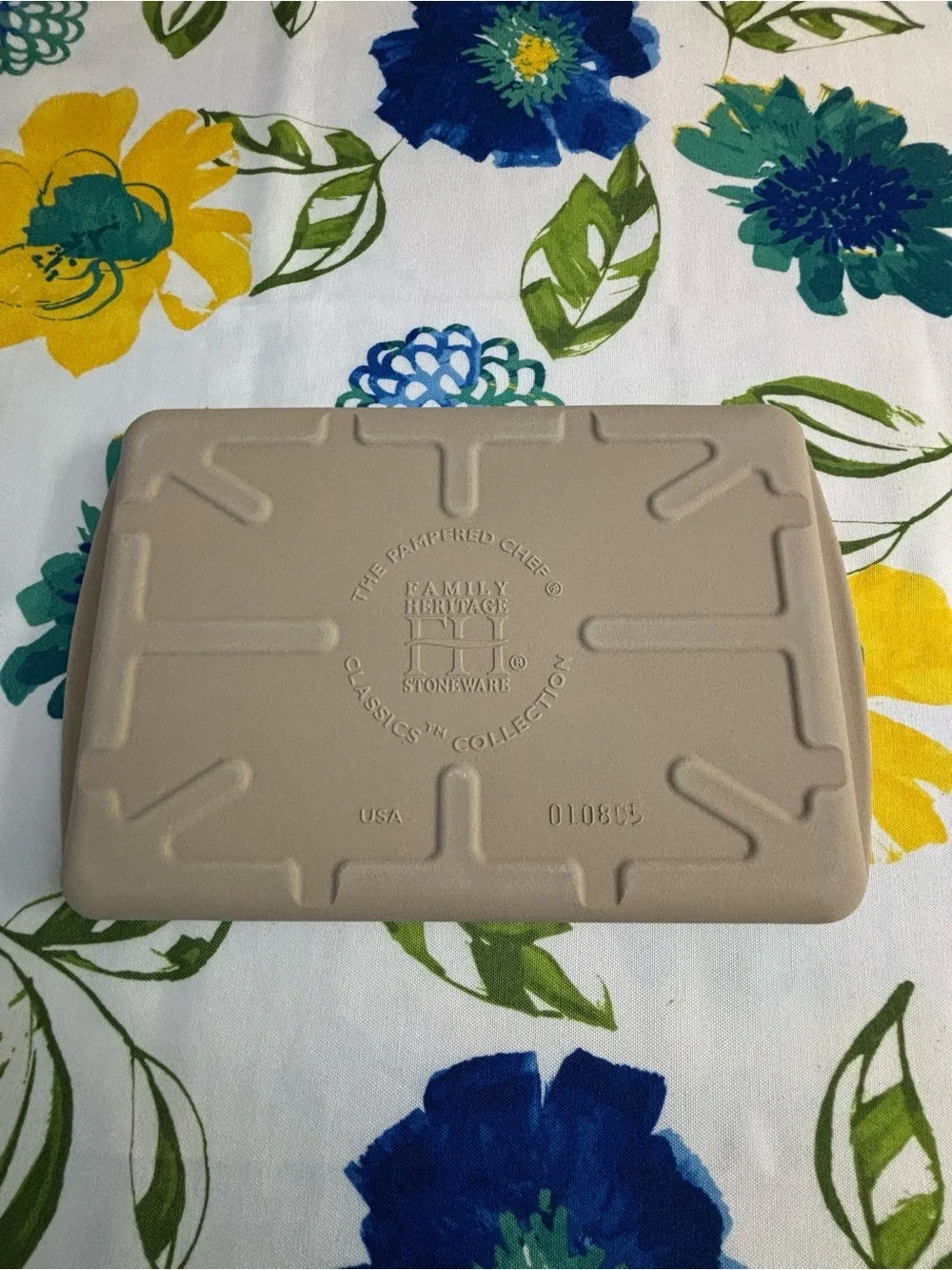 Pampered Chef Classics Collection Stoneware Medium Bar Pan 1449 Family Heritage